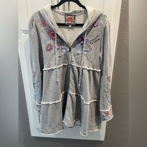 Johnny Was Tua Tiered Hoodie - Med